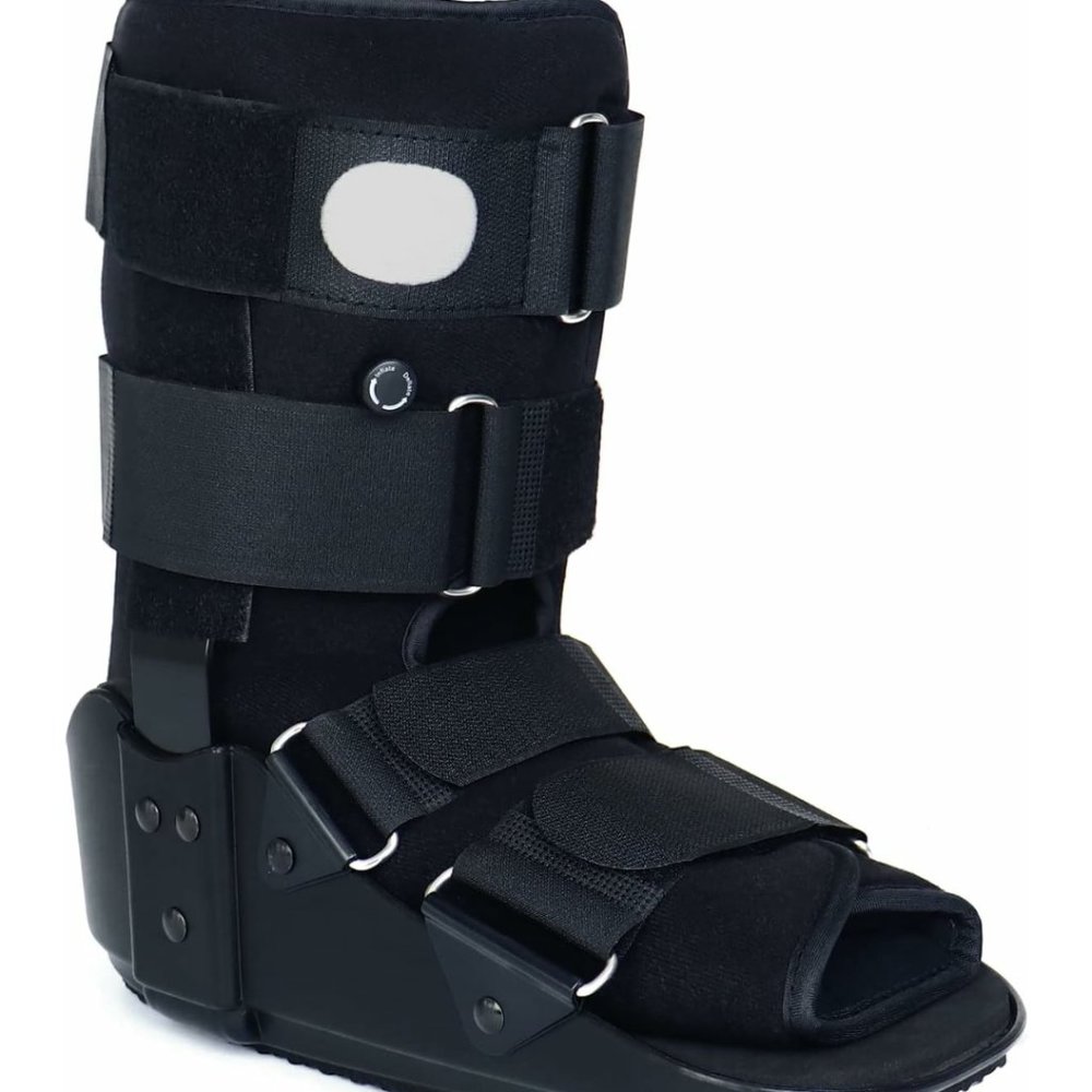 Size SMALL Black Medibot Walker Boot, Fracture Boot for Foot and Ankle 8.3-9.3"